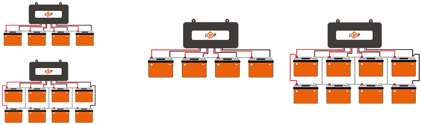 Схема підключення балансиру 48V до акумуляторних батарей